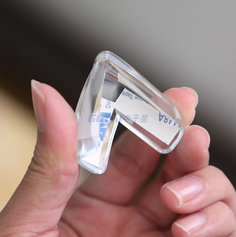 Coin auto-adhésif transparent de bord de Tableau de protecteur de PVC de sécurité de bébé pour le verre de meubles
