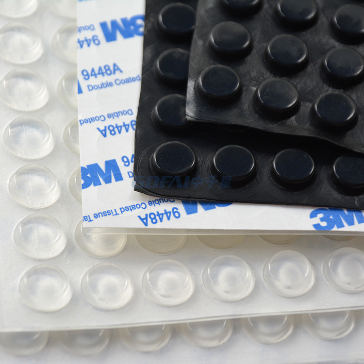 6*2mm Table Meubles En Plastique Transparent Petit Auto-Adhésif Antidérapant En Caoutchouc Silicone Pare-chocs Pieds